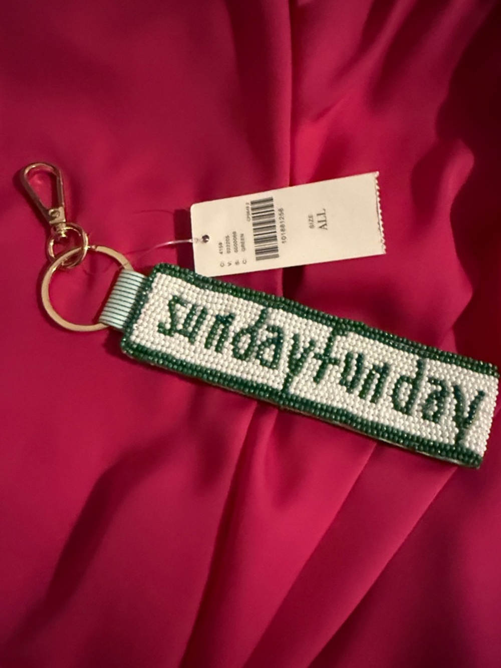 Anthropology Beaded Keychain
